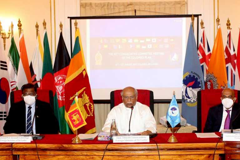 Hon. Mr Dinesh Gunawardena Foreign Minister of Sri Lanka addressing the CCM 